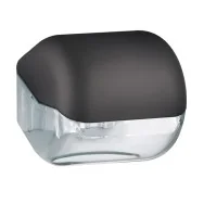Dispenser per Carta Igienica in Rotolo o Interfogliata Mar Plast - 15x14,8x14 cm - A61900NE (Nero)