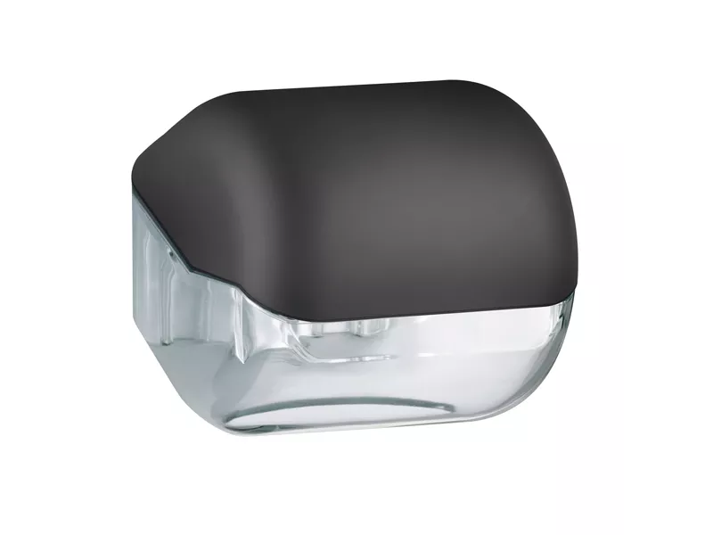 Dispenser per Carta Igienica in Rotolo o Interfogliata Mar Plast - 15x14,8x14 cm - A61900NE (Nero) Dispenser per Carta Igienica in Rotolo o Interfogliata Mar Plast - 15x14,8x14 cm - A61900NE (Nero)