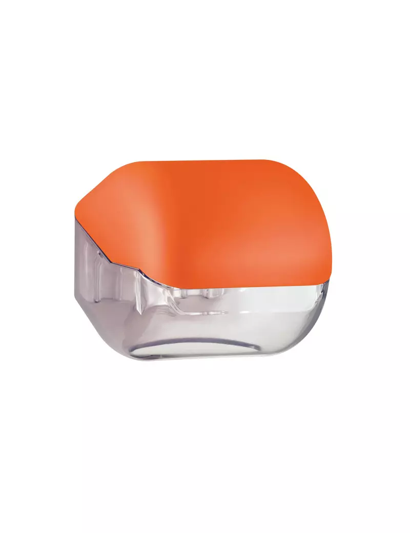 Dispenser per Carta Igienica in Rotolo o Interfogliata Mar Plast - 15x14,8x14 cm - A61900AR (Arancione)