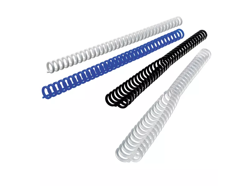 Dorsini Spiralati Plastici ClickBind GBC - 8 mm - 70 Fogli - 387302E (Ghiaccio Conf. 50)