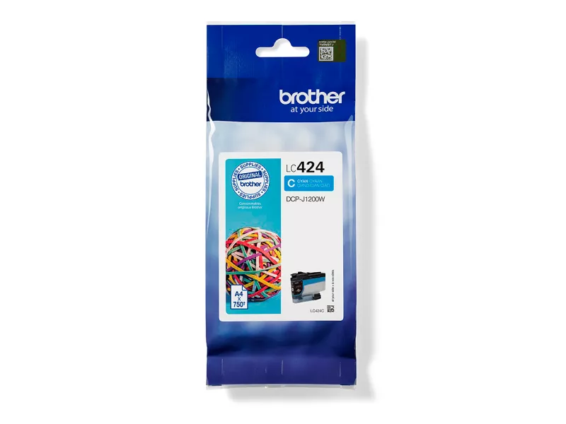 Cartuccia Originale Brother LC-424C (Ciano 750 pagine) Cartuccia Originale Brother LC-424C (Ciano 750 pagine)