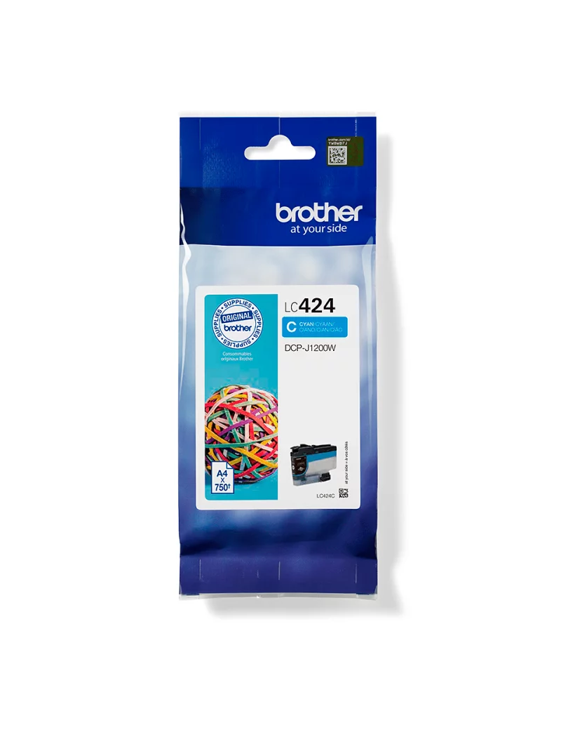 Cartuccia Originale Brother LC-424C (Ciano 750 pagine) Cartuccia Originale Brother LC-424C (Ciano 750 pagine)