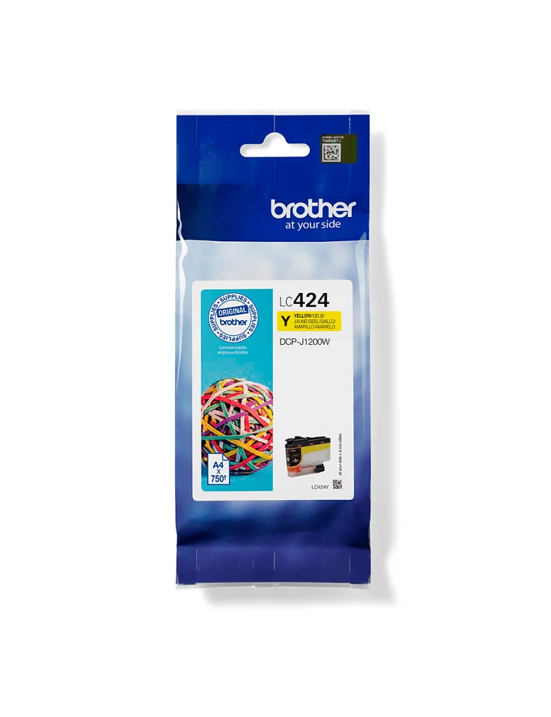 Cartuccia Originale Brother LC-424Y (Giallo 750 pagine) Cartuccia Originale Brother LC-424Y (Giallo 750 pagine)