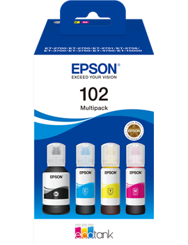 Multipack Inchiostri Originali Epson T03R640 102 (Nero e Colori 337 ml)