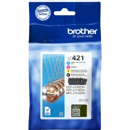 Multipack Cartucce Originali Brother LC-421VAL (Nero e Colori 800 pagine)