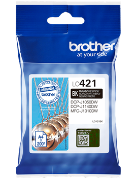 Multipack Cartucce Originali Brother LC-421BK (Nero 200 pagine)