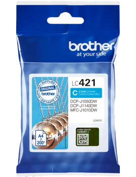 Cartuccia Originale Brother LC-421C (Ciano 200 pagine)