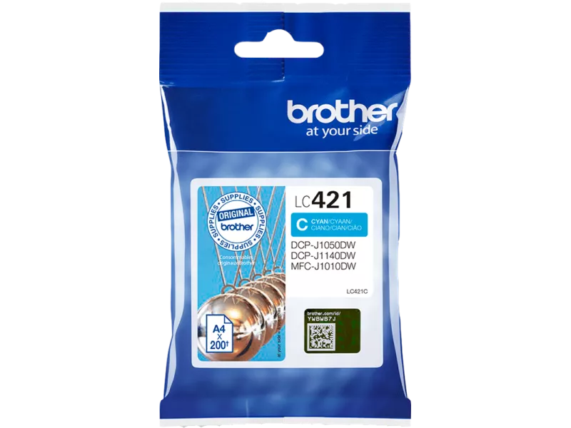 Cartuccia Originale Brother LC-421C (Ciano 200 pagine)