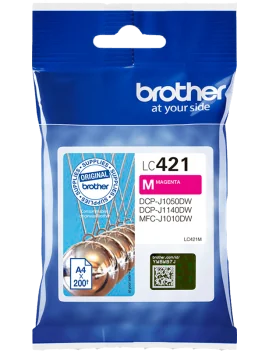 Cartuccia Originale Brother LC-421M (Magenta 200 pagine)