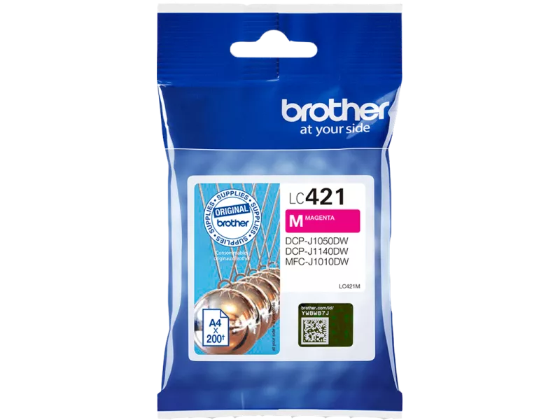 Cartuccia Originale Brother LC-421M (Magenta 200 pagine)