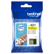 Cartuccia Originale Brother LC-421Y (Giallo 200 pagine)