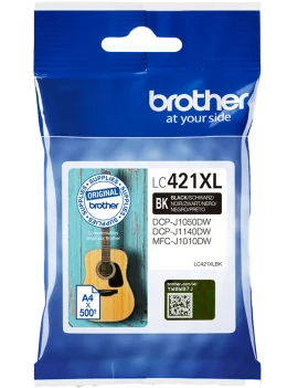 Cartuccia Originale Brother LC-421XLBK (Nero 500 pagine)