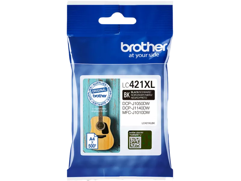 Cartuccia Originale Brother LC-421XLBK (Nero 500 pagine)