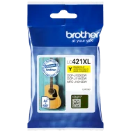 Cartuccia Originale Brother LC-421XLY (Giallo 500 pagine)