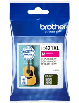 Cartuccia Originale Brother LC-421XLM (Magenta 500 pagine)