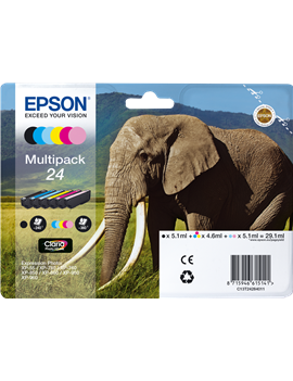 Multipack Cartucce Originali Epson T242840 24 (Nero e Colori 2000 pagine)