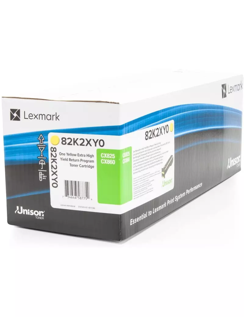 Toner Originale Lexmark 82K2XY0 (Giallo 22000 pagine) Toner Originale Lexmark 82K2XY0 (Giallo 22000 pagine)