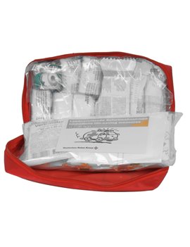 Kit Pronto Soccorso per Auto Soft Bag DIN 13164B PVS - 25x15x7,5 cm - CPS685 (Rosso)