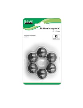 Magneti per Lavagne Lebez - 20 mm - MR-20-N (Nero Conf. 12)