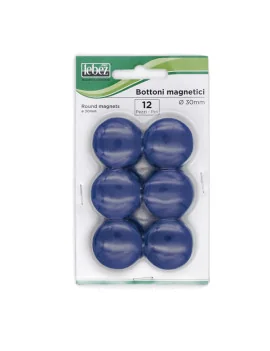 Magneti per Lavagne Lebez - 23 mm - MR-30-BL (Blu Conf. 12)