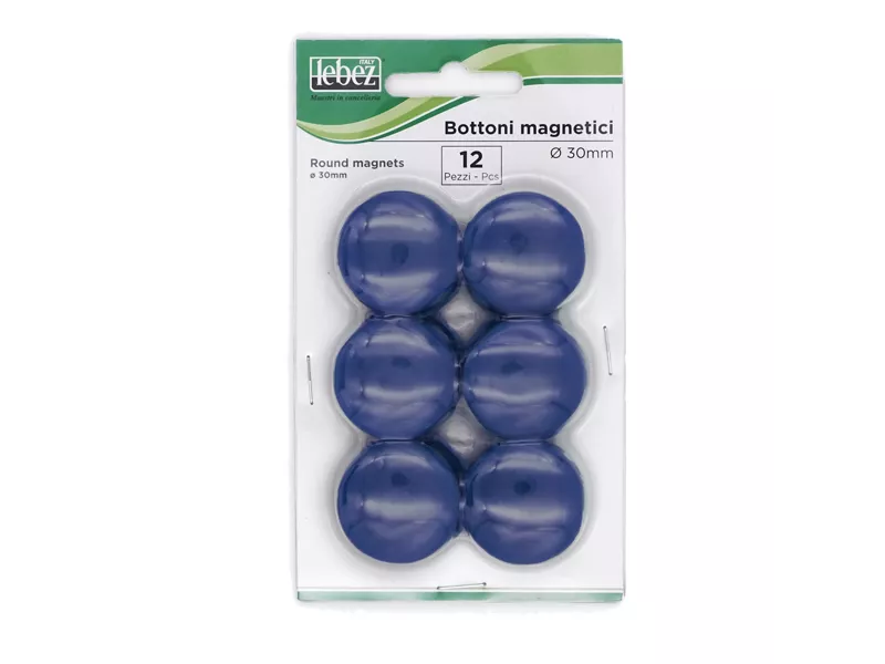 Magneti per Lavagne Lebez - 23 mm - MR-30-BL (Blu Conf. 12)