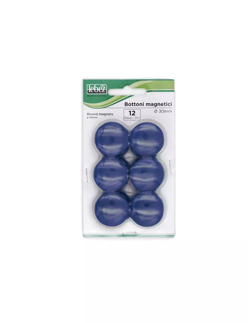 Magneti per Lavagne Lebez - 23 mm - MR-30-BL (Blu Conf. 12) Magneti per Lavagne Lebez - 23 mm - MR-30-BL (Blu Conf. 12)