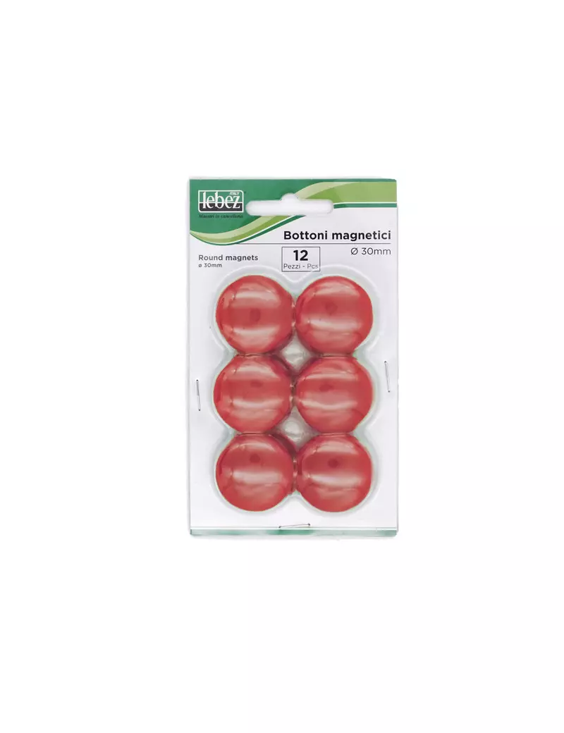 Magneti per Lavagne Lebez - 30 mm - MR-30-N (Rosso Conf. 12) Magneti per Lavagne Lebez - 30 mm - MR-30-N (Rosso Conf. 12)
