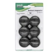Magneti per Lavagne Lebez - 30 mm - MR-30-N (Nero Conf. 12)