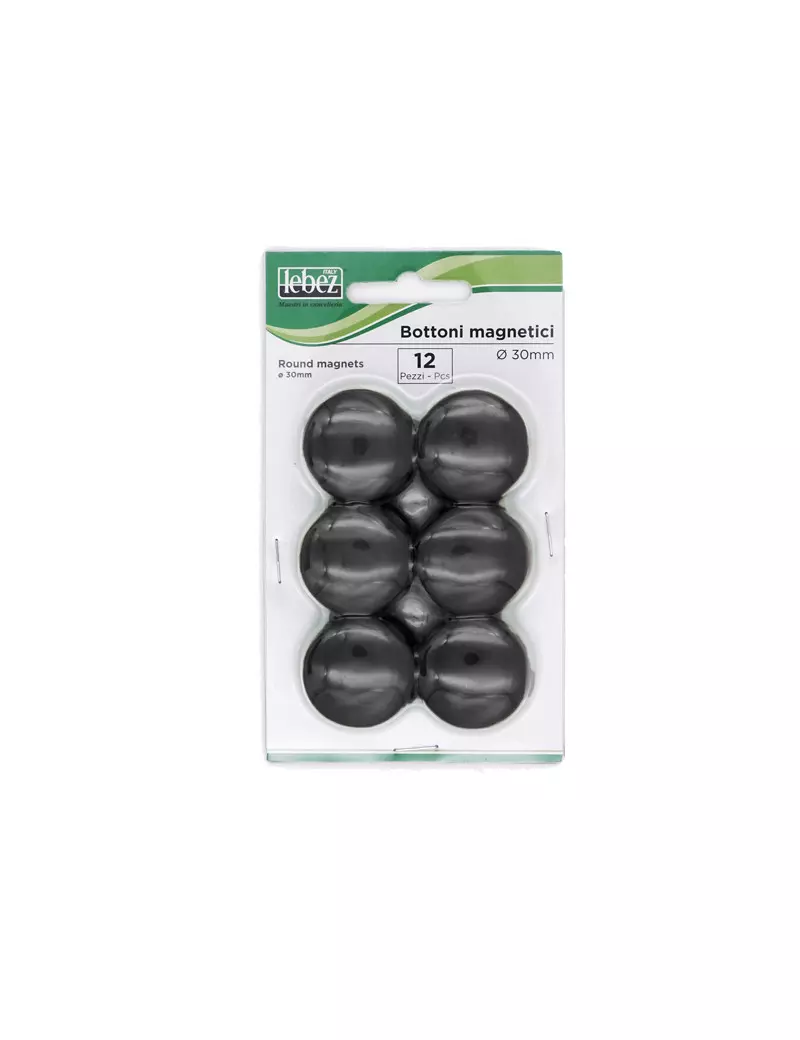 Magneti per Lavagne Lebez - 30 mm - MR-30-N (Nero Conf. 12) Magneti per Lavagne Lebez - 30 mm - MR-30-N (Nero Conf. 12)