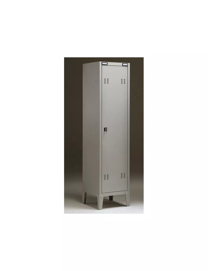 Armadio Spogliatoio in Metallo Tecnical 2 - 1 Posto - 38x35x180 cm - B1G (Grigio) Armadio Spogliatoio in Metallo Tecnical 2 - 1 Posto - 38x35x180 cm - B1G (Grigio)