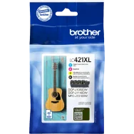 Multipack Cartucce Originali Brother LC-421XLVAL (Nero e Colori 800 pagine)