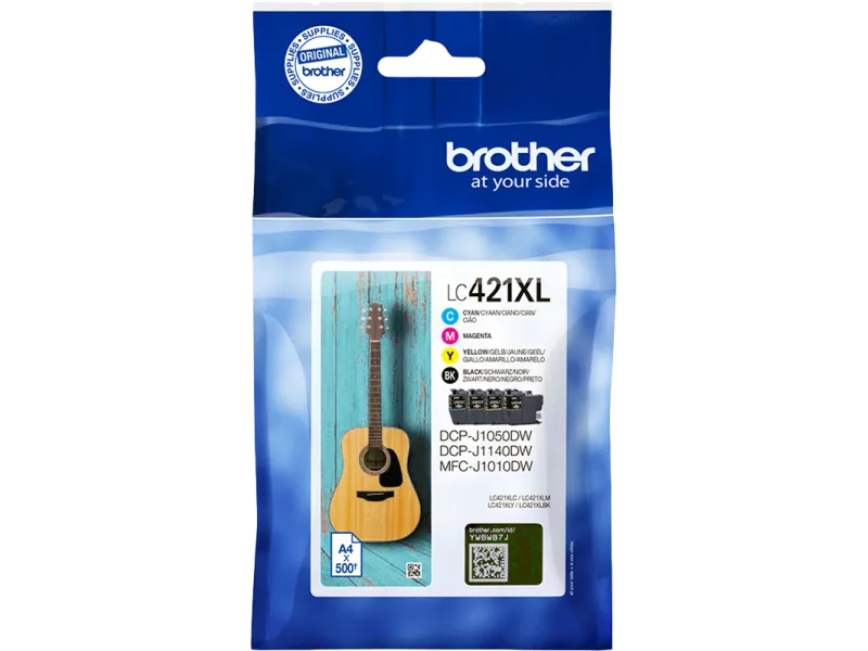 Multipack Cartucce Originali Brother LC-421XLVAL (Nero e Colori 800 pagine)