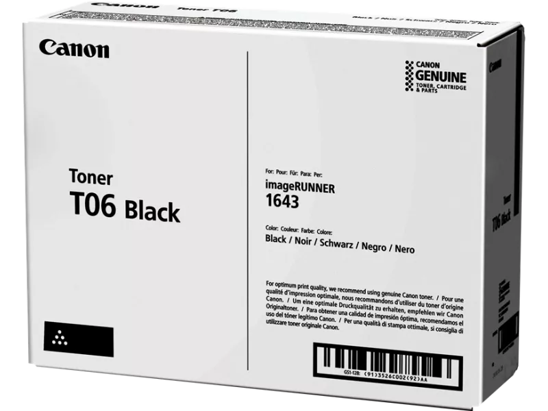 Toner Originale Canon T06 3526C002 (Nero 20500 pagine) Toner Originale Canon T06 3526C002 (Nero 20500 pagine)