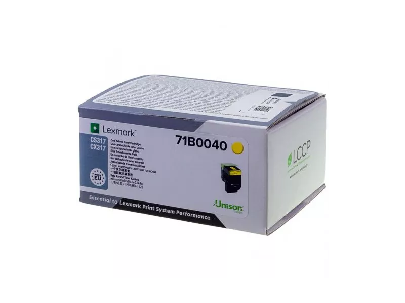 Toner Originale Lexmark 71B0040 (Giallo 2300 pagine) Toner Originale Lexmark 71B0040 (Giallo 2300 pagine)