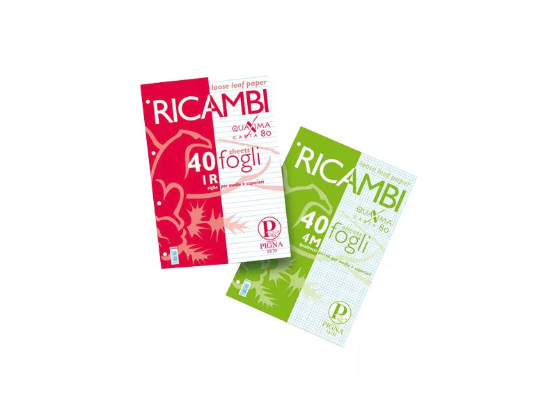 Ricambi per Quaderni Pigna - A4 - Righe 1R senza Margini - 00629031R Ricambi per Quaderni Pigna - A4 - Righe 1R senza Margini - 00629031R