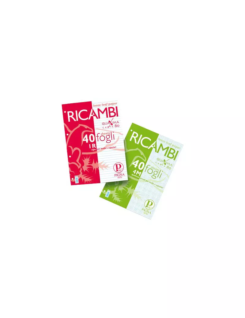 Ricambi per Quaderni Pigna - A4 - Righe 1R senza Margini - 00629031R Ricambi per Quaderni Pigna - A4 - Righe 1R senza Margini - 00629031R