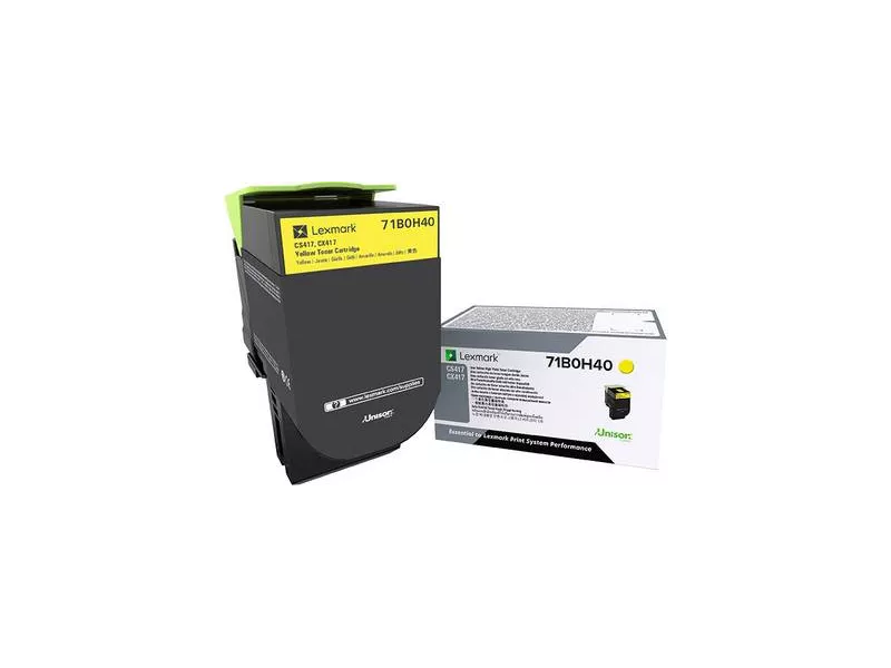 Toner Originale Lexmark 71B0H40 (Giallo 3500 pagine)