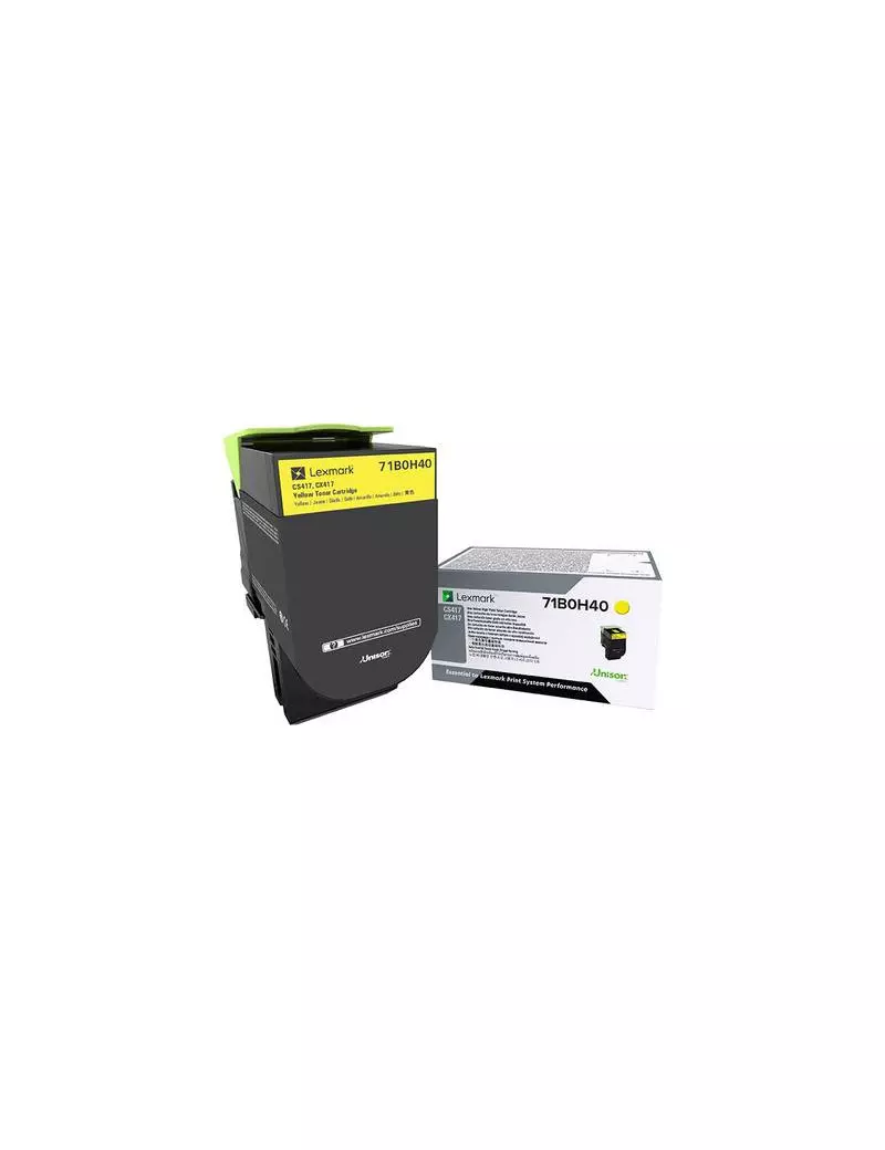 Toner Originale Lexmark 71B0H40 (Giallo 3500 pagine) Toner Originale Lexmark 71B0H40 (Giallo 3500 pagine)