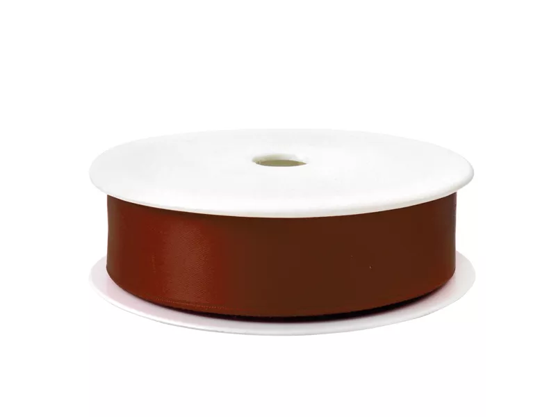 Nastro Doppio Raso Brizzolari - 25 mm x 25 m - 01232857 (Marrone)