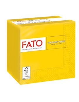 Tovaglia in Carta Fato - 24x24 m - 2 Veli - 82221003 (Giallo Conf. 100)