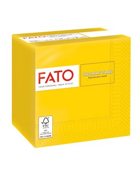 Tovaglia in Carta Fato - 24x24 m - 2 Veli - 82221003 (Giallo Conf. 100)