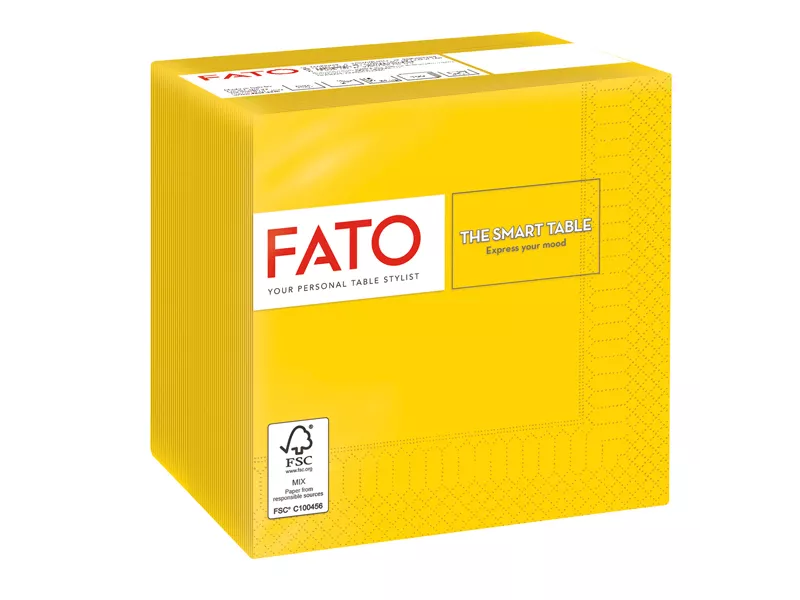 Tovaglia in Carta Fato - 24x24 m - 2 Veli - 82221003 (Giallo Conf. 100)