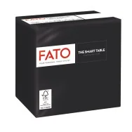 Tovaglioli in Carta Fato - 24x24 cm - 2 Veli - 82219003 (Nero Conf. 100)