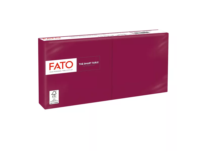 Tovaglioli in Carta Fato - 24x24 cm - 2 Veli - 82543003 (Bordeaux Conf. 100)