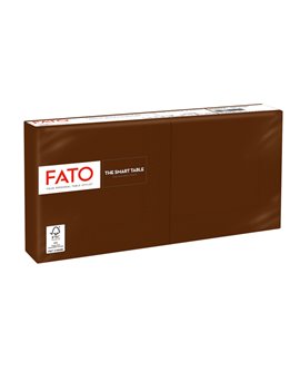 Tovaglioli in Carta Fato - 24x24 cm - 2 Veli - 82546003 (Cioccolata Conf. 100)
