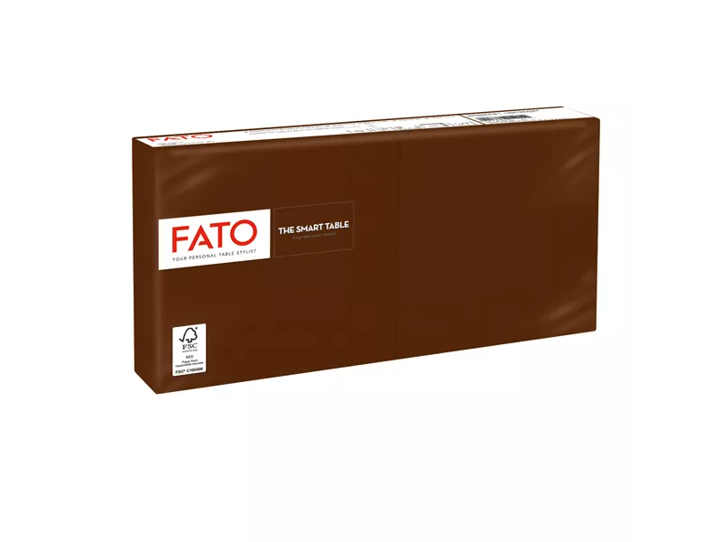 Tovaglioli in Carta Fato - 24x24 cm - 2 Veli - 82546003 (Cioccolata Conf. 100)