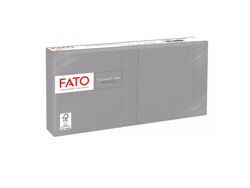 Tovaglioli in Carta Fato - 24x24 cm - 2 Veli - 82237003 (Grigio Conf. 100)
