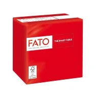 Tovaglioli in Carta Fato - 24x24 cm - 2 Veli - 82227003 (Rosso Conf. 100)