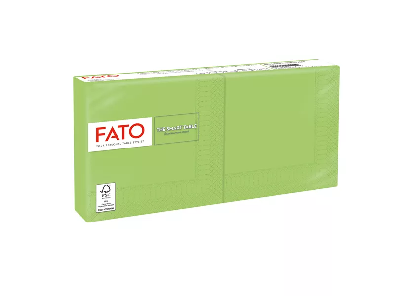 Tovaglioli in Carta Fato - 24x24 cm - 2 Veli - 82227003 (Verde Mela Conf. 100)