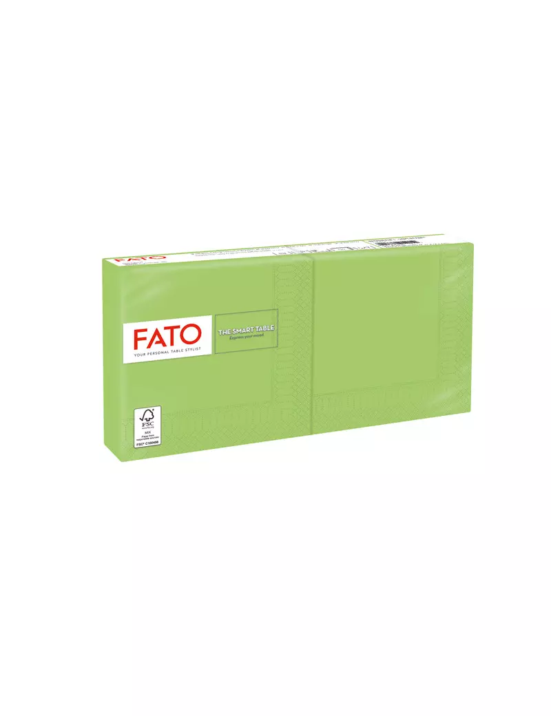 Tovaglioli in Carta Fato - 24x24 cm - 2 Veli - 82227003 (Verde Mela Conf. 100)